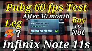 Infinix Note 11s Pubg 60fps test after 10 month / leg 🥵