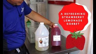 Make A Refreshing I.Rice Strawberry Lemonade Sorbet!