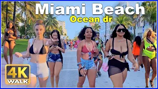 【4K】WALK Ocean Drive 2021 MIAMI BEACH Florida 4k video USA