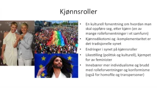 Samfunnsfag - Kultur og kjønnsroller