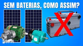 MOTORES na PLACA SOLAR Sem BATERIAS e Sem INVERSOR de TENSÃO