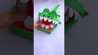 🐊 let's do it (crocodile game) #shorts #tonniartandcraft #youtubeshorts #love #art #craft