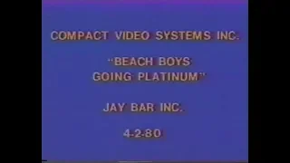 Beach Boys Goin' Platinum (1980 Keepin' The Summer Alive Documentary)