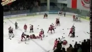 Russian ice-hockey fight