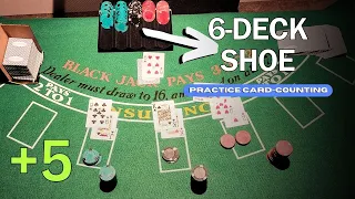 6 Deck Card Counting Practice - Can YOU Keep the Count?