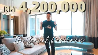 RM4.2Million Penthouse Home Tour | Sentral Residence @ KLSentral | 4 Bedroom with SkyPool Facilities