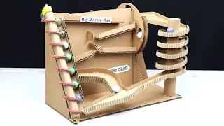 How to Make BIG Marble Run Machine from Cardboard