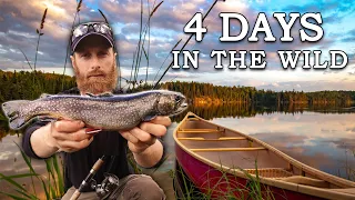 LOST WILDERNESS to HIDDEN 'PUDDLE LAKE' - 4-Days Surviving, Bushcrafting DEEP in CANADA!