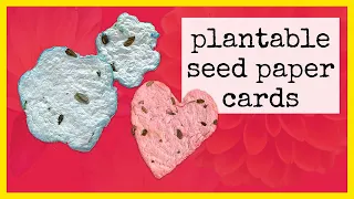 🌻🌷📄 Plantable Seed Paper Card Tutorial