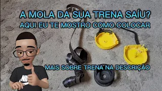 Tirando e colocando a mola da minha trena para responder um comentário