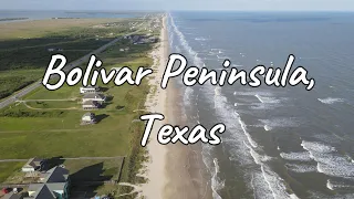 "Breathtaking Views: Drone Video of Bolivar Peninsula, Texas"