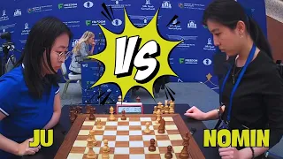 Ju Wenjun VS Nomin Erdene  || Women's World Blitz Chess 2023 - R3