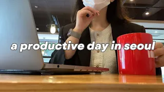 VLOG | A PRODUCTIVE DAY IN SEOUL 🇰🇷 | study, visiting new clinic