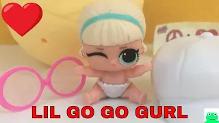 LOL Surprise Dolls Lil Sisters Series 3 LIL GO GO GURL Unboxing Kids Toy Review | Jelly Frog Toys