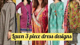 Dress Designing Ideas for Printed suits||3 piece suit||lawn three piece suit 2023||eid special