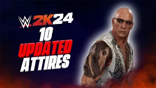 WWE 2K24: 10 NEW UPDATED ATTIRES TO DOWNLOAD.