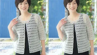 Amazing Crochet new Women Top Sweater Vest Pattern | crochet women winter sweater design