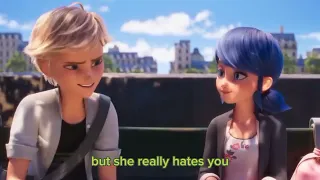 deleted scene from Miraculous: Ladybug & Cat Noir, The Movie (with subtitle)