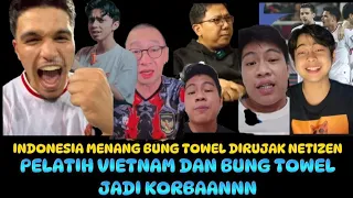 KOCAK REAKSI KEMENANGAN INDONESIA VS VIETNAM, BUNG TOWEL JADI SASARAN