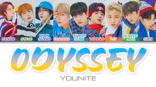 YOUNITE (유나이트) - Odyssey Color Coded Lyrics (han/rom/eng)
