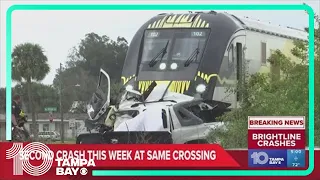 Reports: Florida intersection sees 2nd deadly Brightline train crash in a week