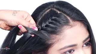 Stylish Hairstyle For French Bridal Hairstyles | Trendy Look For Everyday College School | Hairstyle