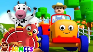 Farmer In The Dell, Animal Cartoon and Preschool Rhyme for Kids