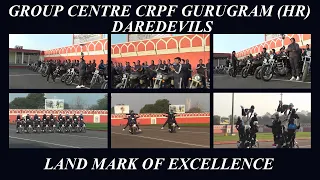 Daredevil Bike Stunts by CRPF, Women Contingent intensive Practice GC Gurugram (HR) India