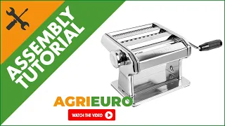 Marcato Ampia Pasta Maker - Hand-operated machine for homemade pasta - Assembly tutorial