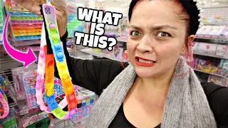 WEIRDEST Pop-it’s I’ve ever seen! No Budget Fidget Toy Shopping