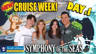 ALL NEW CRUISE WEEK!!! Royal Caribbean Symphony of the Seas! DOUBLE ROOM TOUR - DAY #1