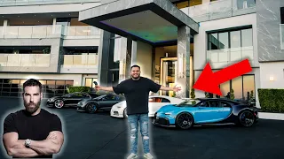 Dan Bilzerian’s $65 Million Dollar Mansion + 4 Bugatti Chirons…