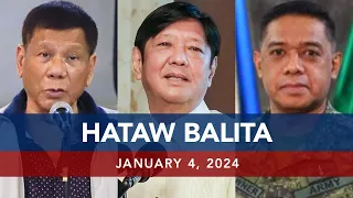 UNTV: HATAW BALITA |  January 4, 2024