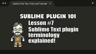 [P101-07] Sublime Text Plugin terminology explained!