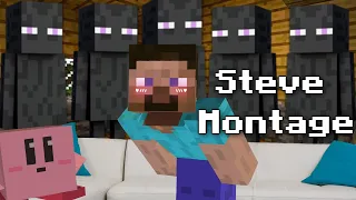 Minecraft Steve Mains Be Like... (Smash Ultimate Steve Montage)