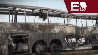 Mueren 36 personas en incendio de autobús en Veracruz / Paola Virrueta