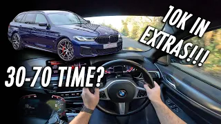 2021 BMW 520D TOURING DRIVING POV/REVIEW // 10K IN OPTIONS!!!