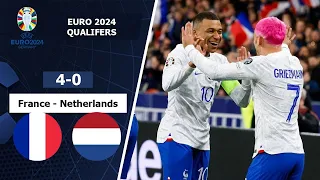 France Vs Netherlands 4-0 | Euro 2024 | Goals And Highlight 2023 | Griezman, Upamecano, Mbappe Goal