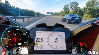 Ducati Panigale V4 - ROLL ON 3rd 4th 5th 6th gear - GPS data