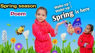 Spring Nursery Rhymes | Spring Season Poem | Spring Poem For Kids #shorts