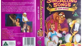 Sing Along Songs - Be Our Guest [UK VHS] (1993)