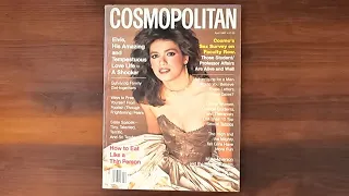 1982 April ASMR Magazine Flip Through: Cosmopolitan w Gia Carangi, Sissy Spacek, Elvis Presley