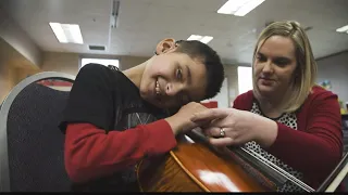 Boy who is deaf and blind discovers the power of music