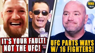 Conor McGregor SLAMS Tony Ferguson for his comments about UFC! 16 fighters PART WAYS w/ UFC, Gaethje