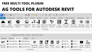 AG Tools Free Plugin for Autodesk Revit - 6 Latest Tools Demonstration