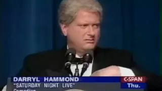 Bill Clinton with Darrell Hammond