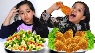 شفا تعليم المشاركة !!! Pretend Play eat Healthy Food for Kids | Funny Kids Video