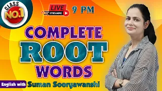 Complete Root Word | with Best Tricks | for all Competitive Exams | Suman Sooryawanshi Ma'am