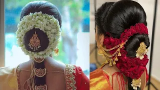 South Indian Wedding/Engagement Bun Hair Style By Avanthi Creations