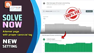 Alternate Page with Proper Canonical tag in blogger | ?m=1 | Google Search Console Problem Fix